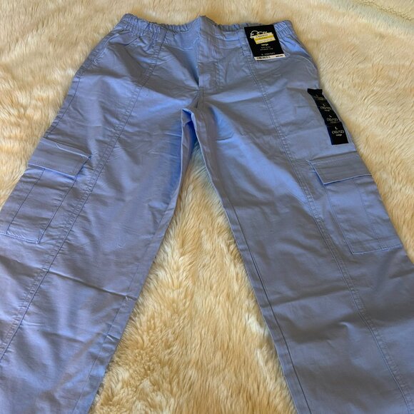 NWT art class Size L / 10-12 Periwinkle Cargo Midrise Relaxed Leg Pants - Picture 1 of 3